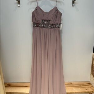 Elegant Mauve Evening Gown